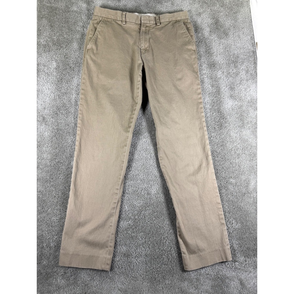 J.Crew Ludlow Slim Fit Chino Pants Khaki Tan Mens 30x29 Stretch Cotton